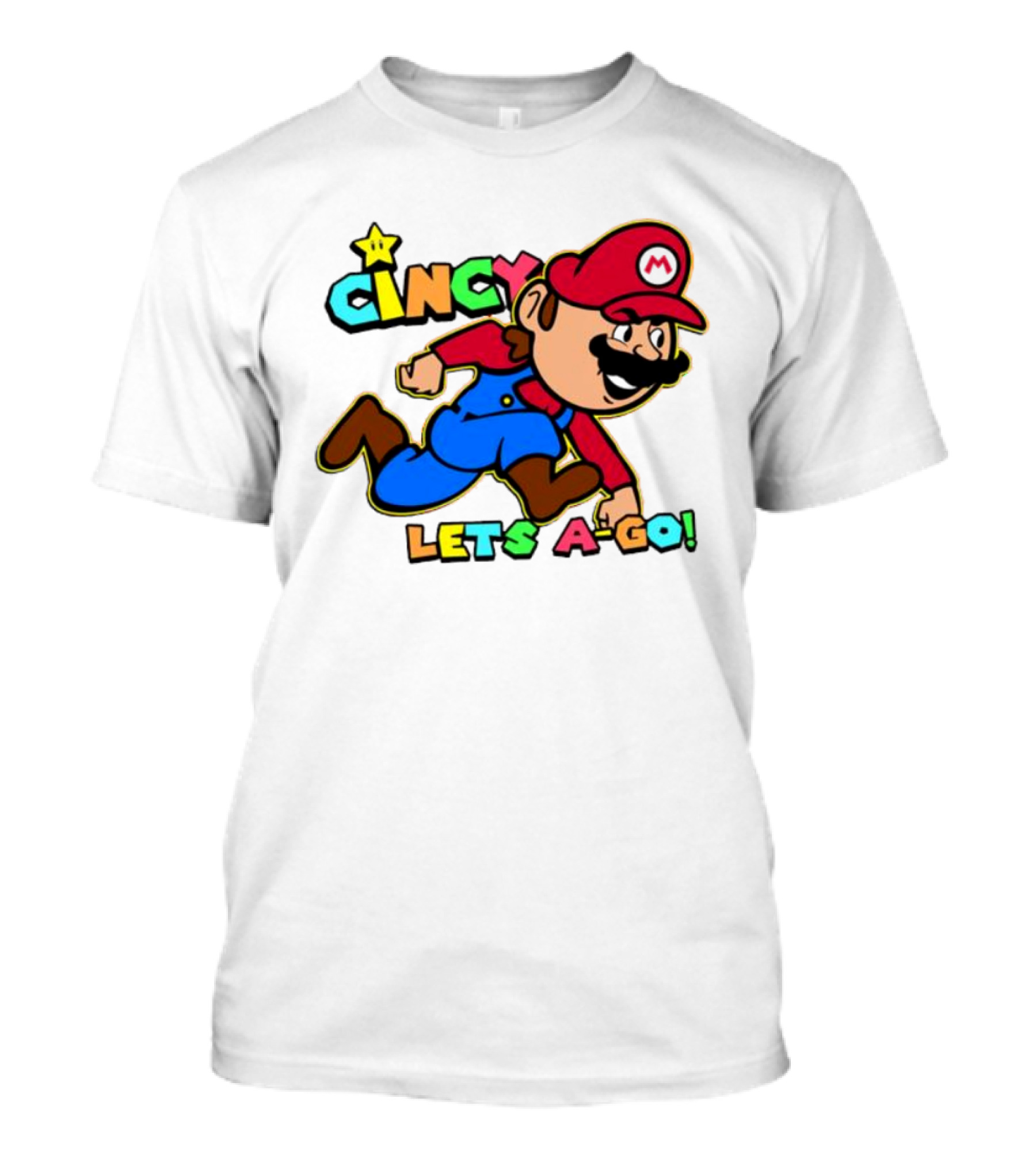 Cincy Let's A-Go Mr Mario Cincinnati T-Shirt