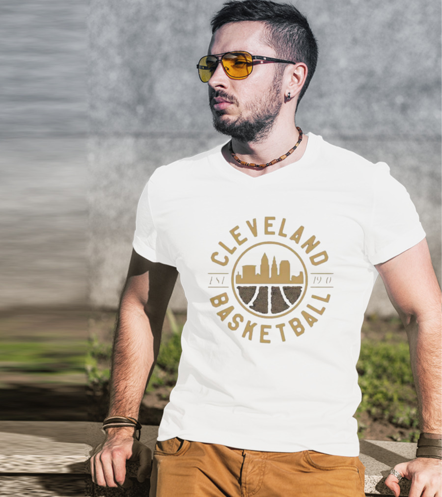 Cleveland Basketball Est 1901 Skyline Seal T-Shirt