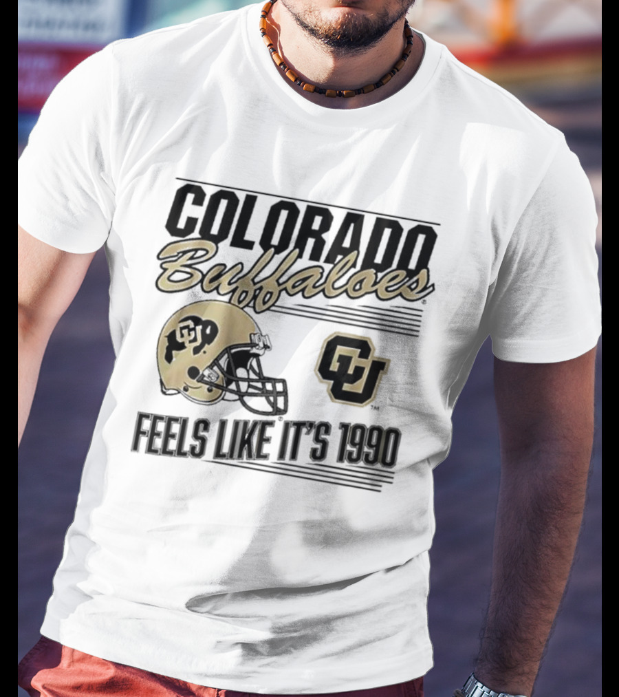 Colorado Buffaloes Helmet Feels Like It's 1990 CU T-Shirt