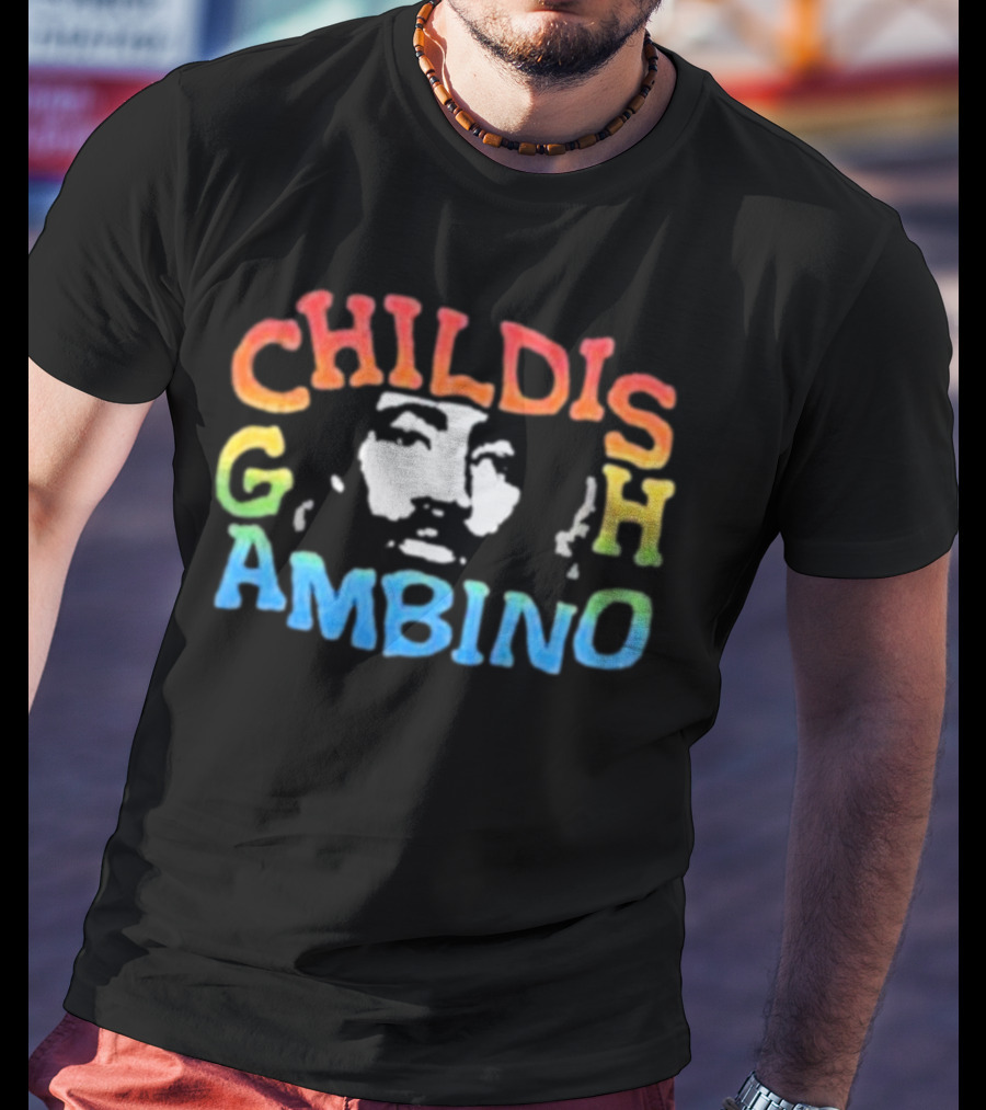Childish Gambino Colorful Portrait The New World Tour T-Shirt