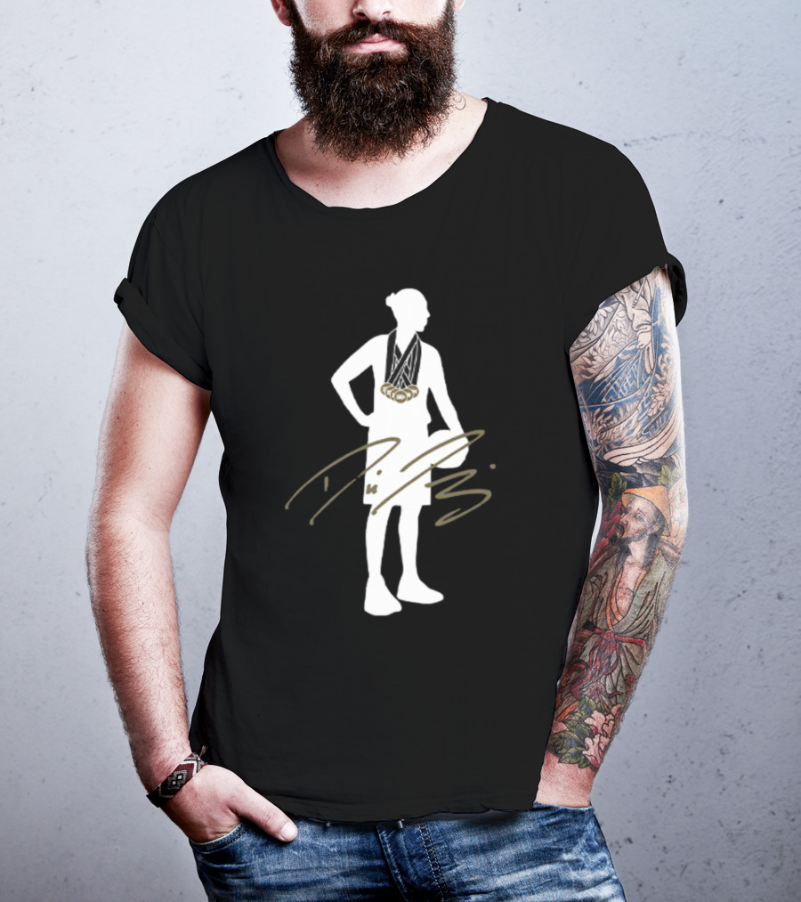 Diana Taurasi 6x Gold Medalist Silhouette With Signature T-Shirt