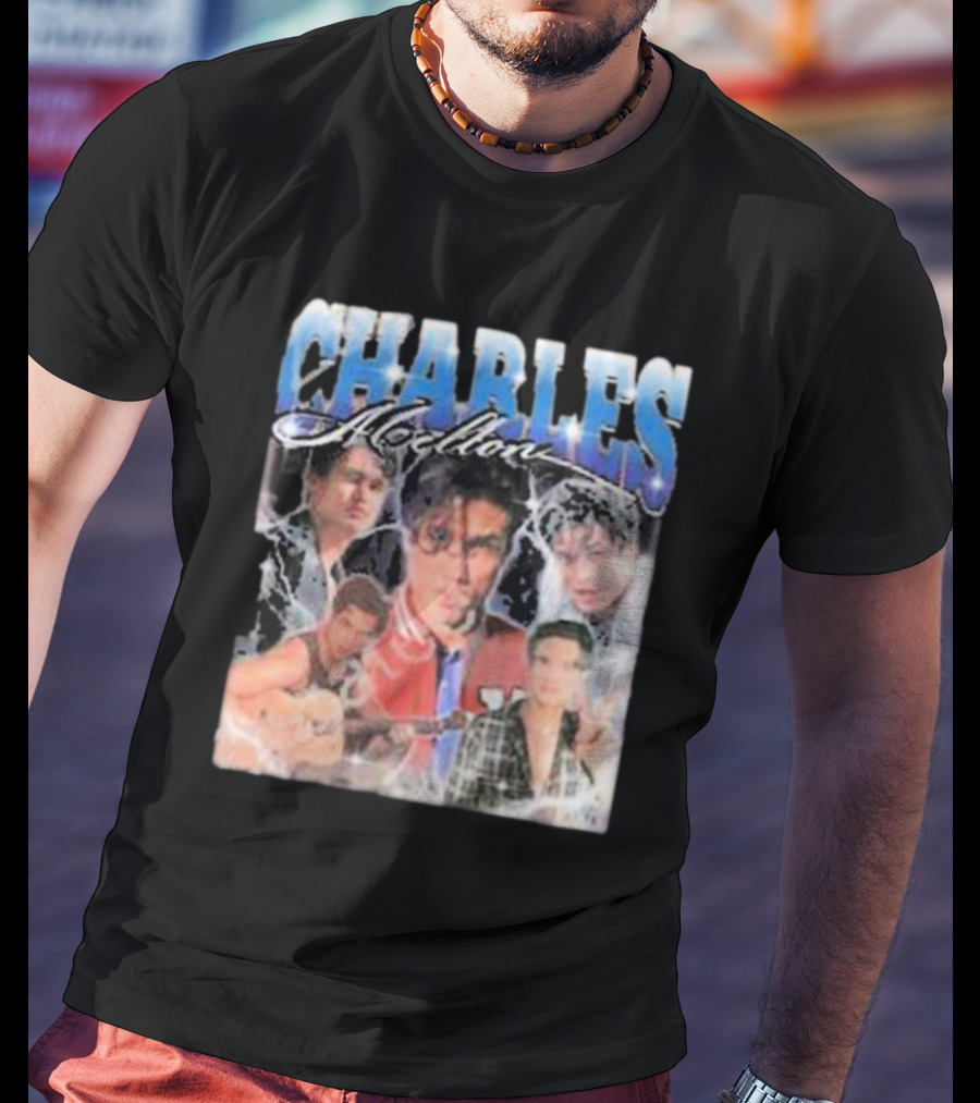 CHARLES Melton Collage T-Shirt