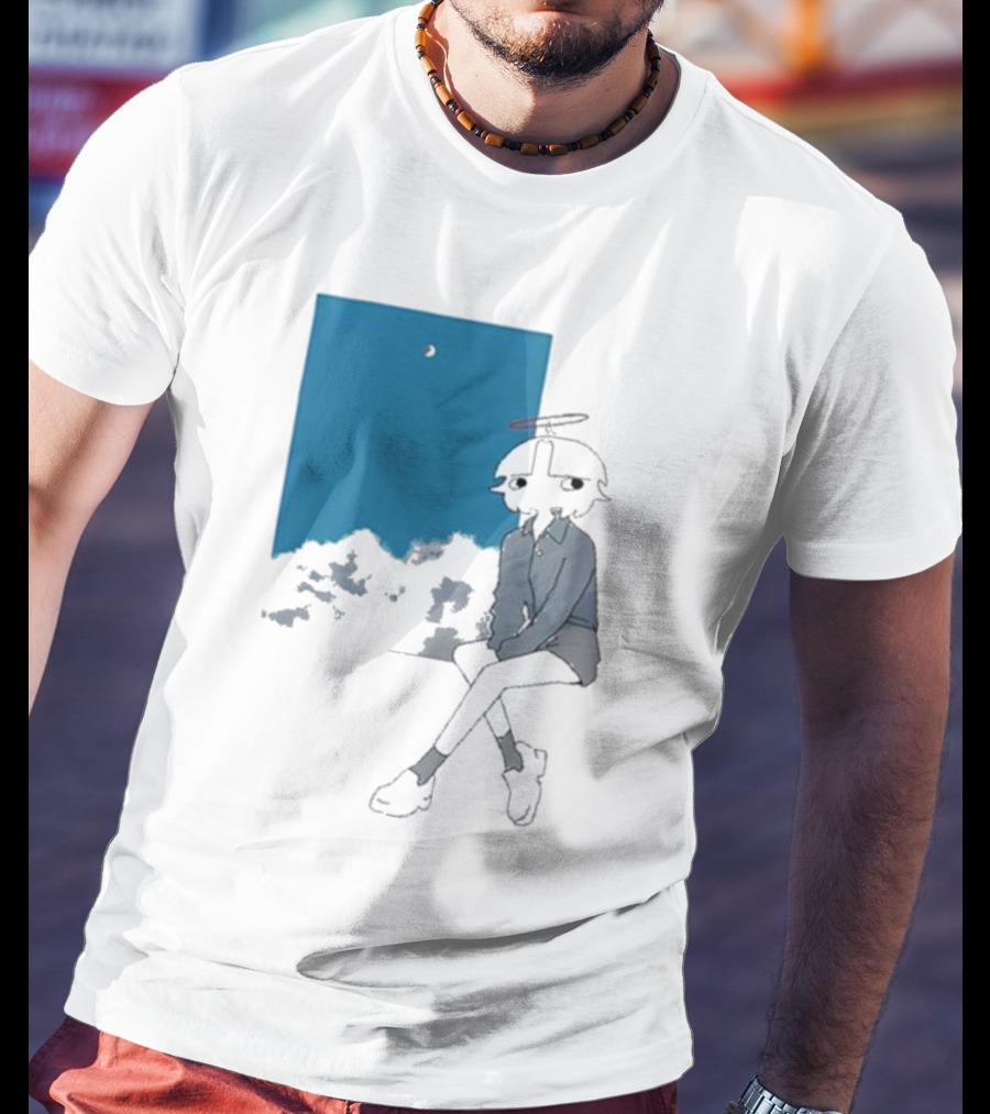 Chew Chew Store Shining Sitting By The Blue Window T-Shirt