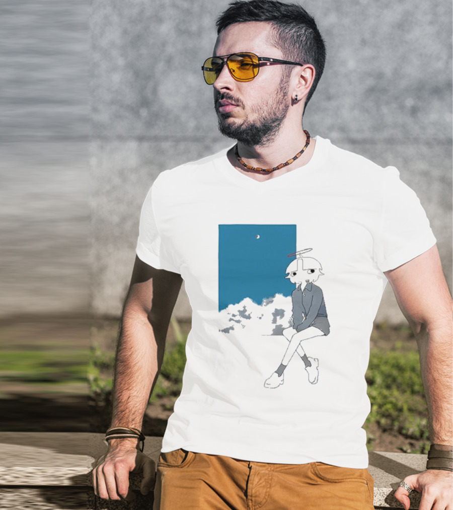 Chew Chew Store Shining Sitting By The Blue Window T-Shirt