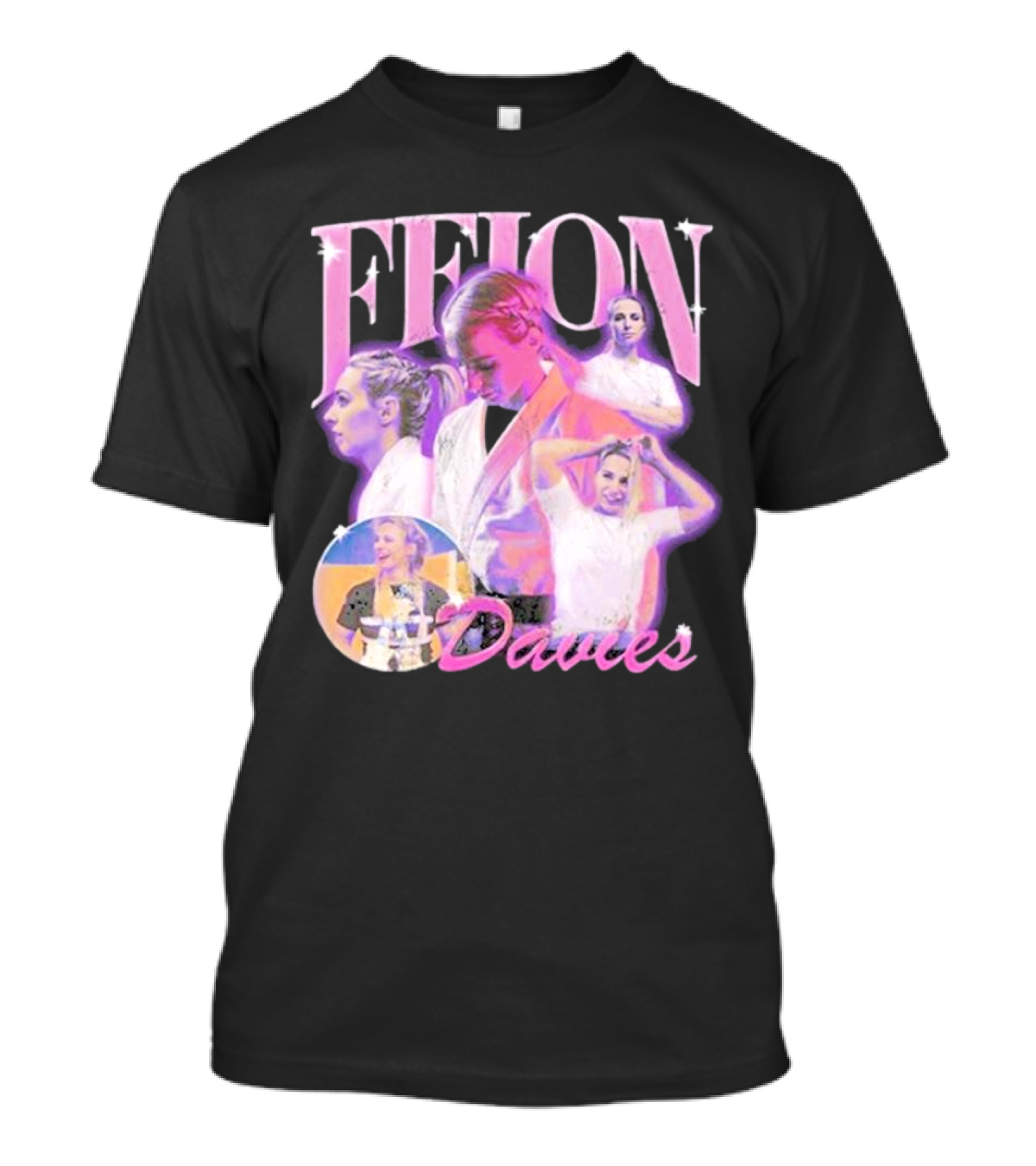 Ffion Davies Vintage Bootleg Pastel Collage T-Shirt