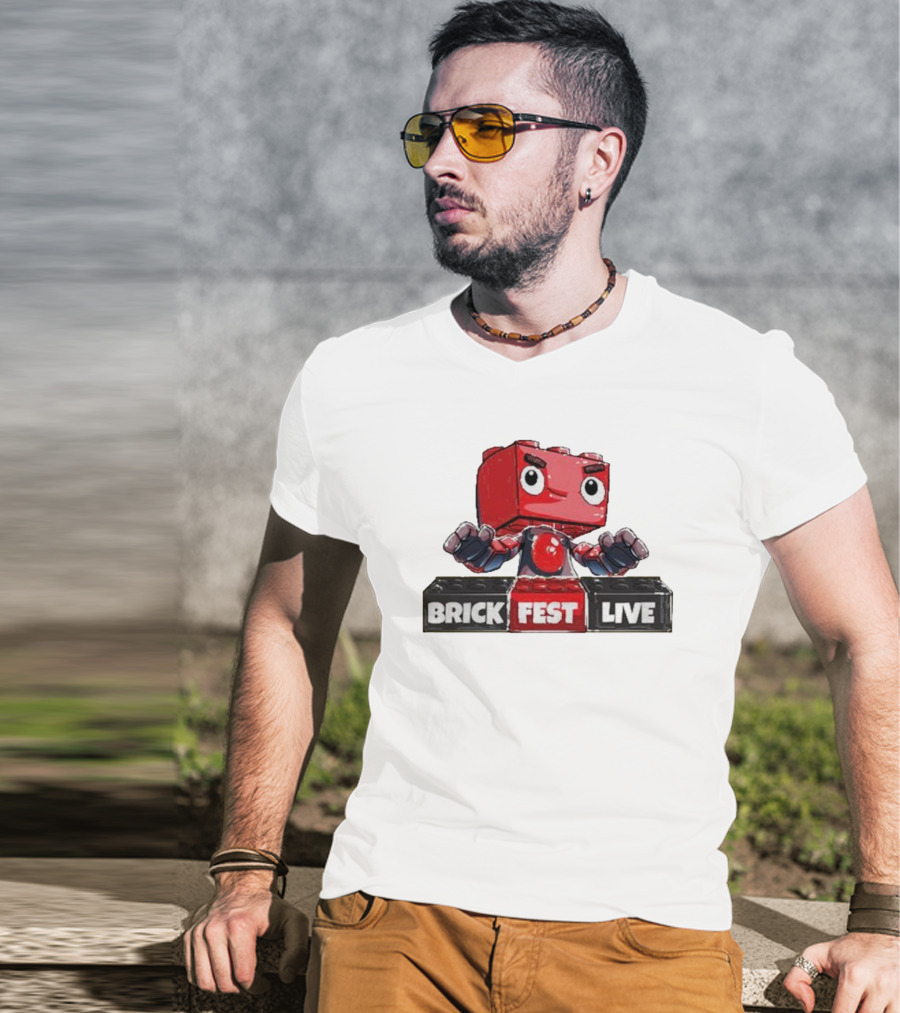 LEGO Brick Fest Live Animated Character Block T-Shirt