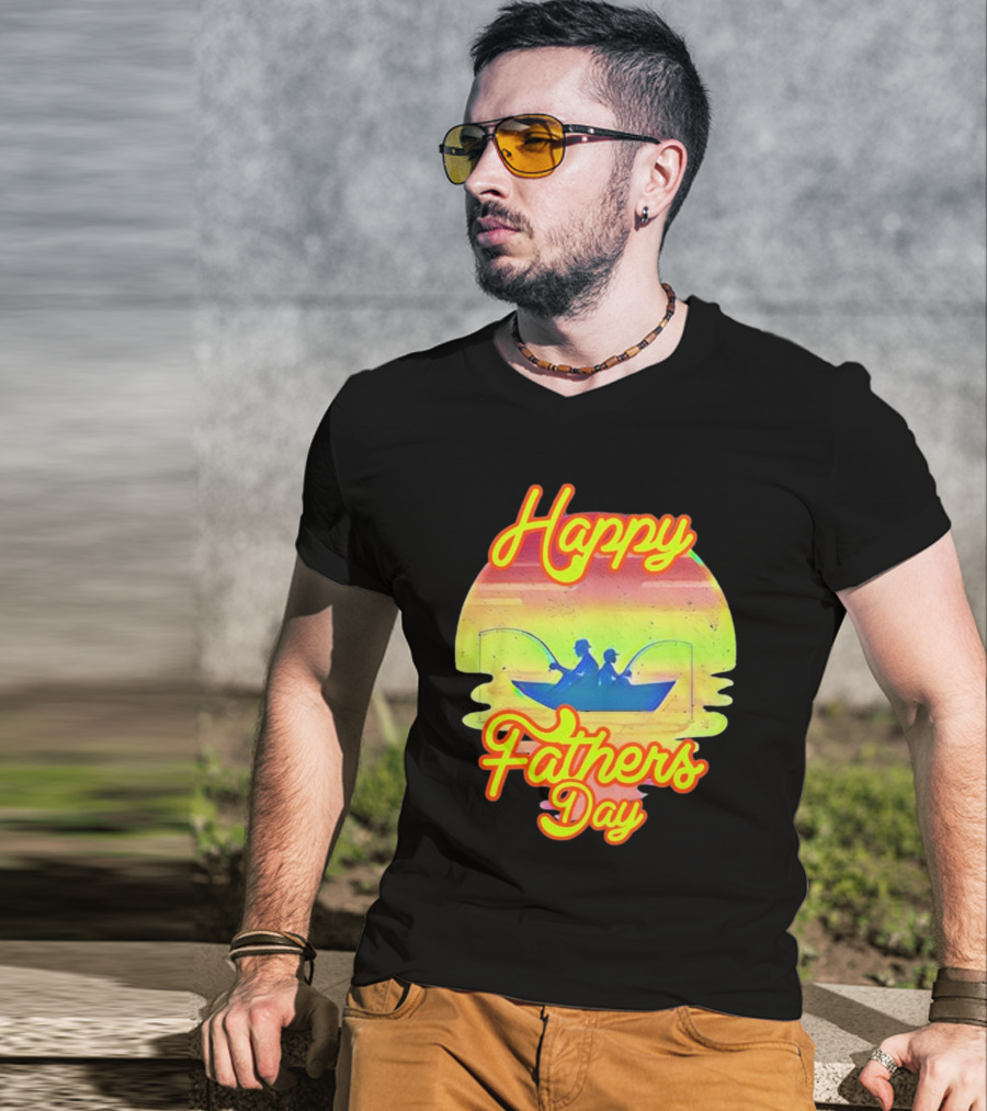 Happy Fathers Day Fishing T-Shirt