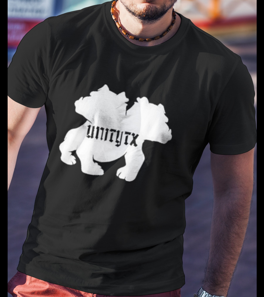 Unitytx Bulldog Silhouette Twins T-Shirt