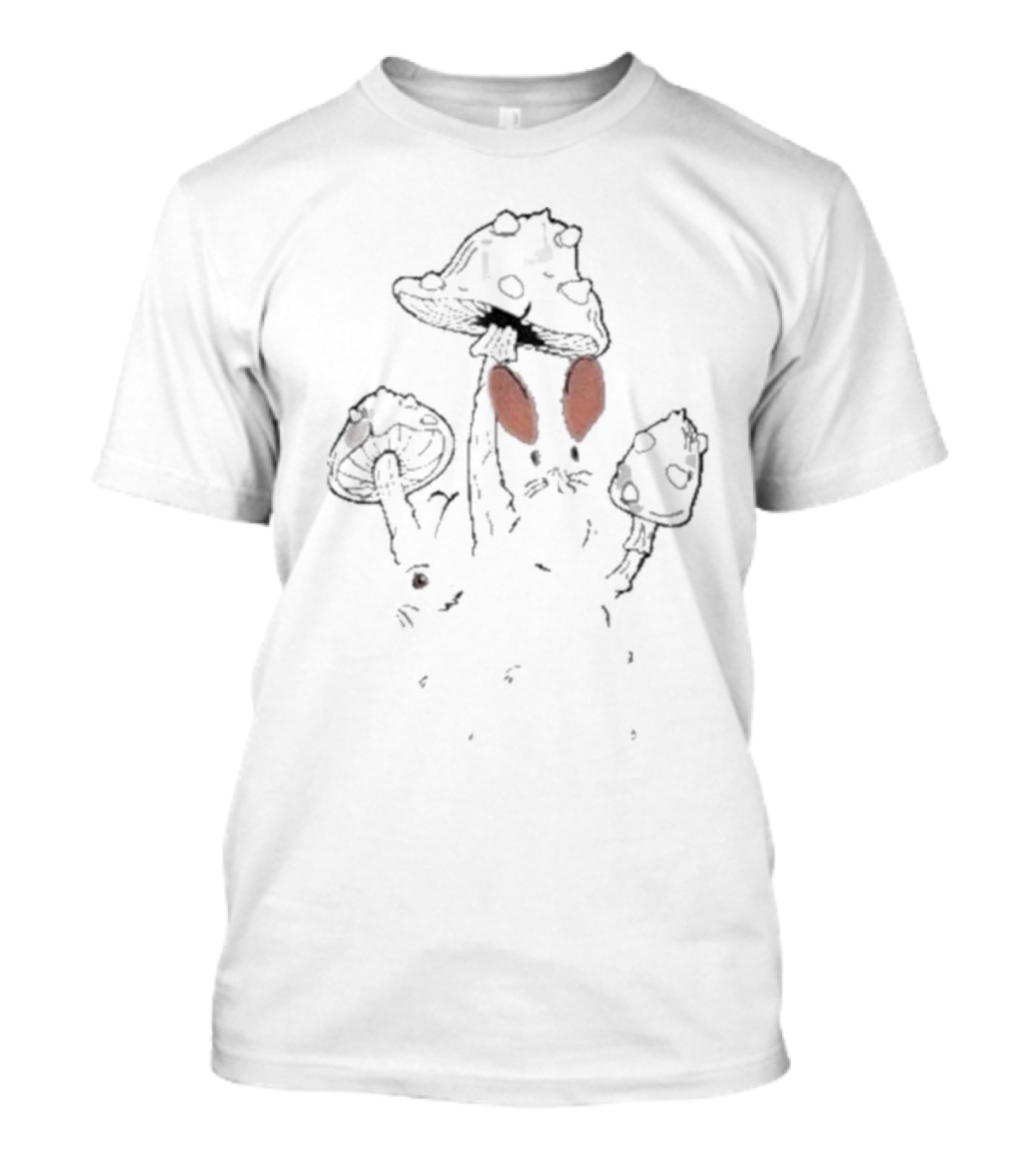 Bunnies Modest Mouse Mushroom Ears T-Shirt