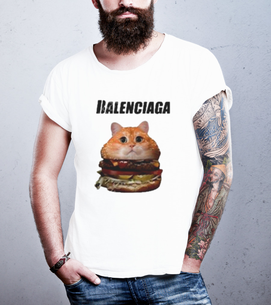 Balenciaga Burger Cat Hot T-Shirt