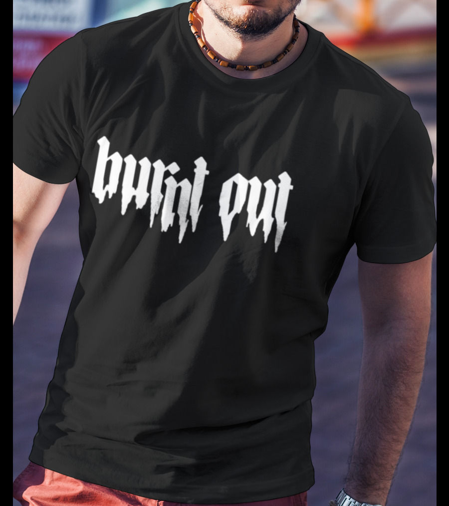 Burnt Out Gothic Blackletter T-Shirt