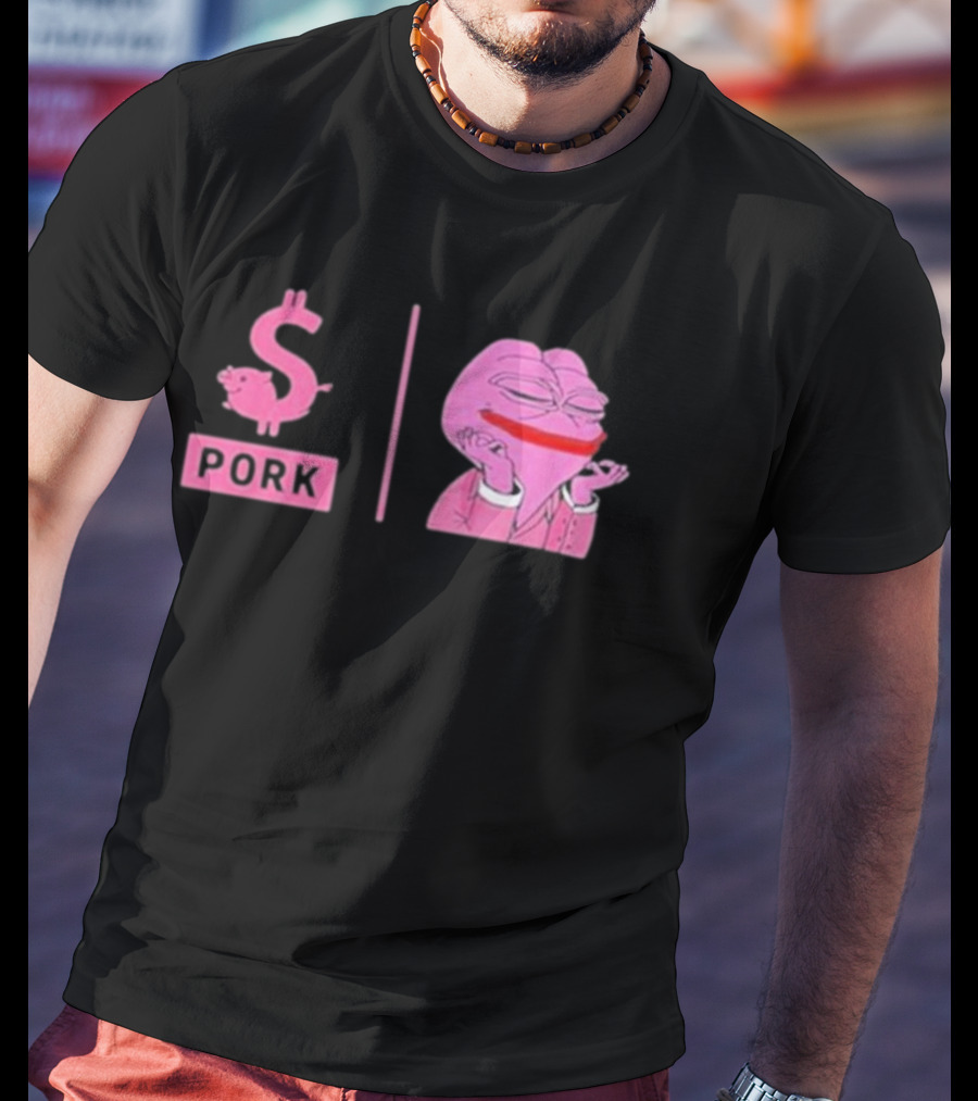 Pork $pork Pepe Meme Pink Frog T-Shirt