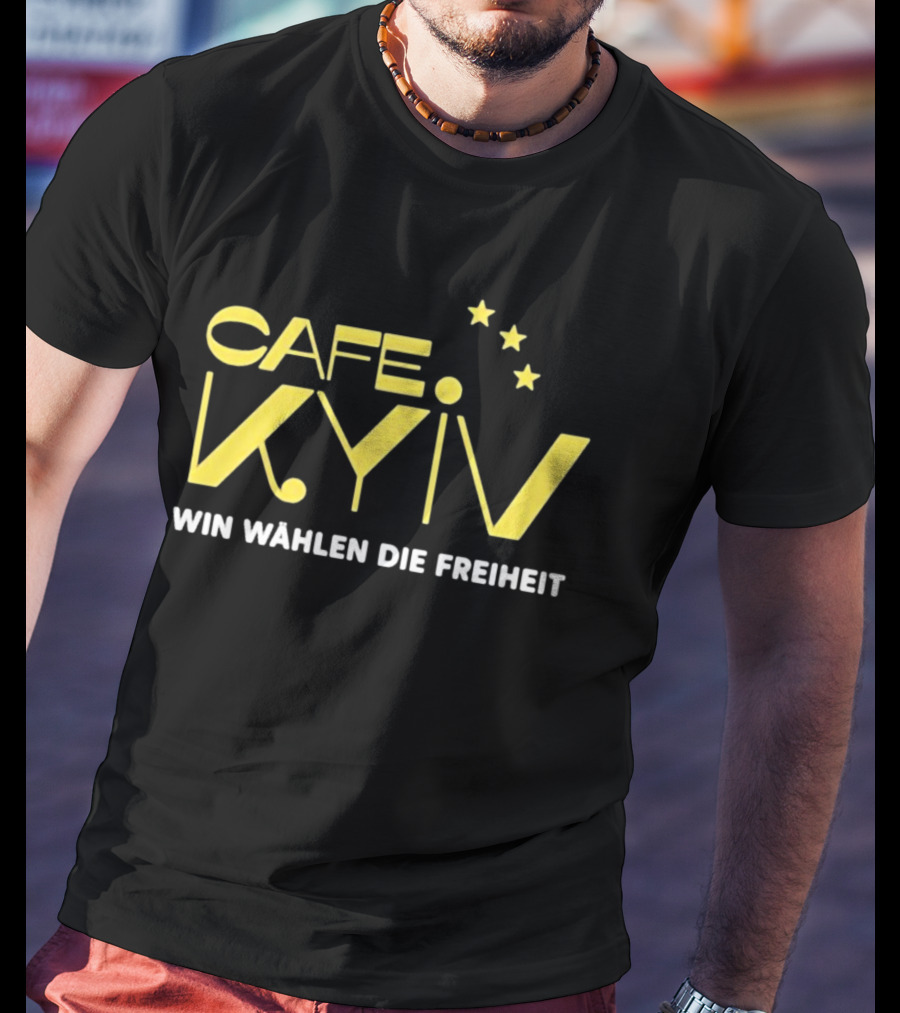 CAFE KYIV Win Wahlen Die Freiheit Vintage Stars T-Shirt