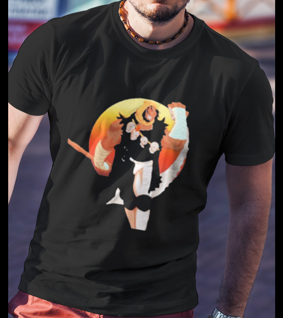 CALIFORNIA NIGHTMARE ISSUE #3 Fierce Warrior With Skulls And Sunset Background T-Shirt