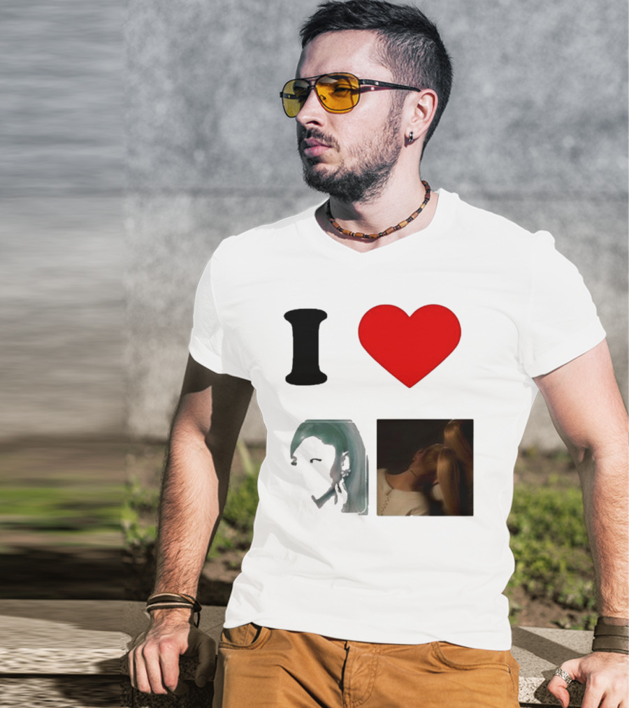 I Love Ariana Grande Cameron Fan Art Duo T-Shirt
