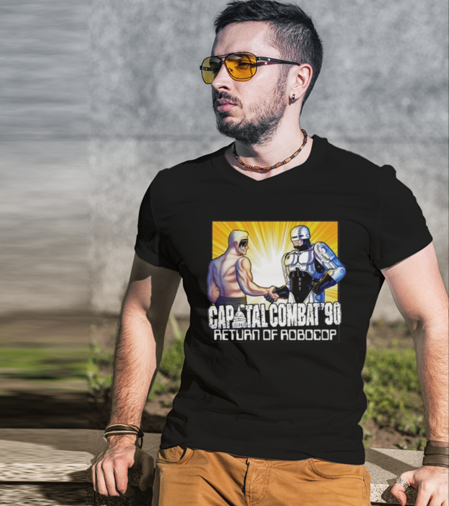 Capital Combat '90 Return Of Robocop Wrestling Encounter T-Shirt