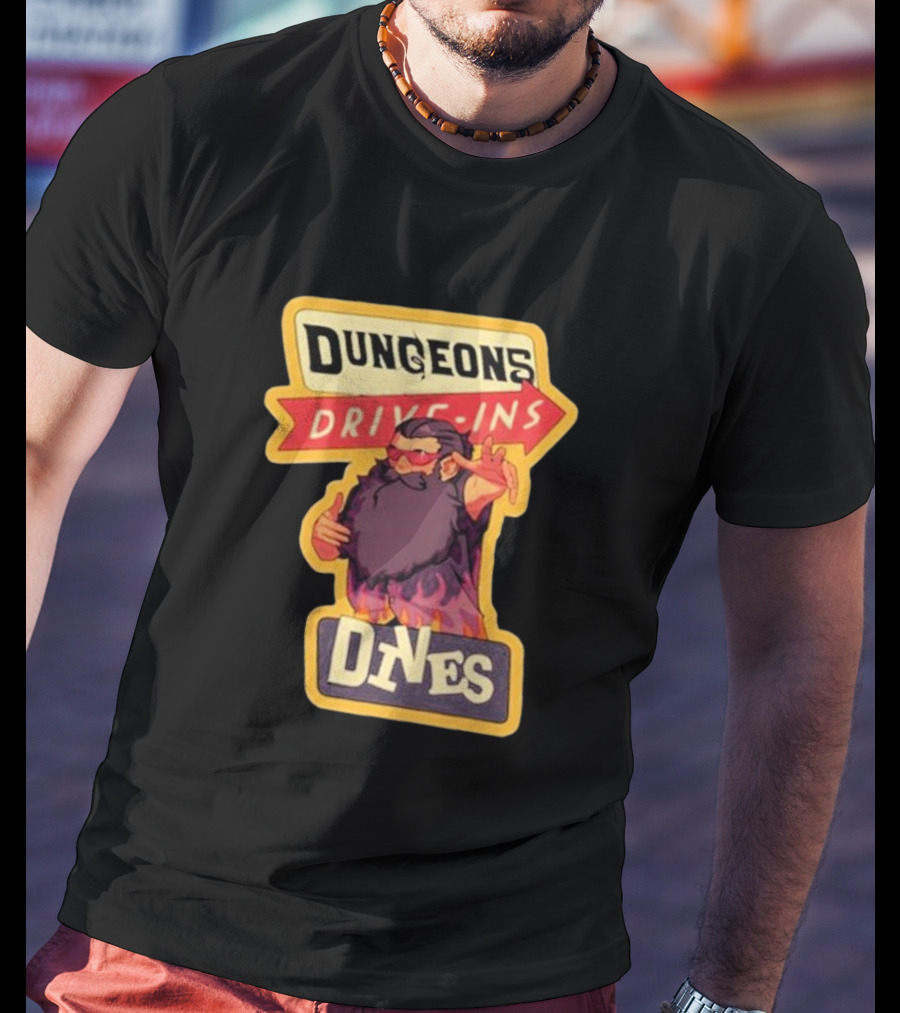 Dungeons Drive-Ins Dives Catskullery Senshi T-Shirt