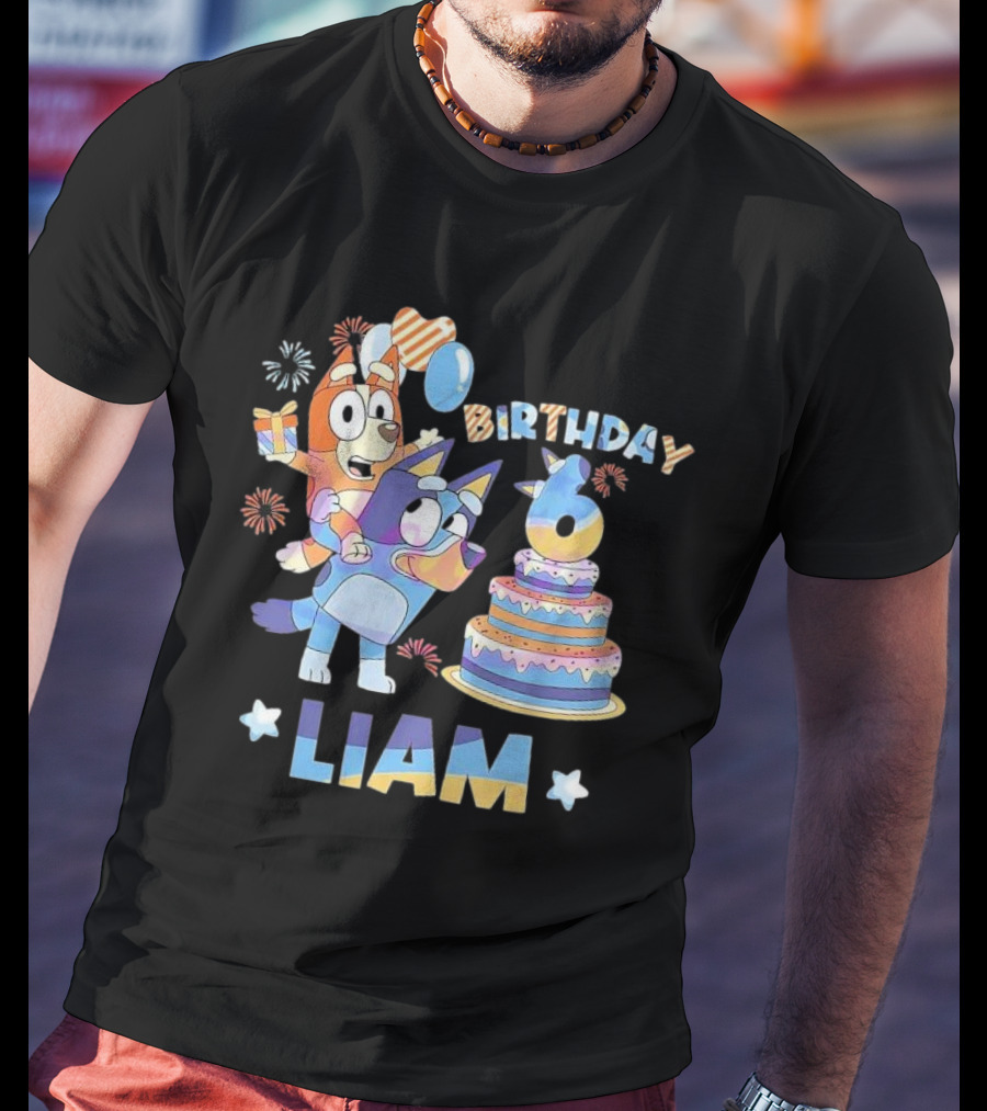 Birthday 6 Liam Funny It's My Birthday T-Shirt