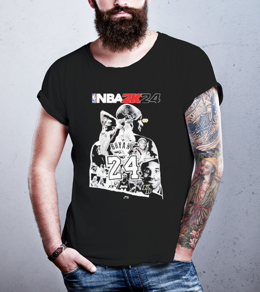 NBA 2K24 Mamba Day Kobe Bryant 24 08 24 Two Sides T-Shirt