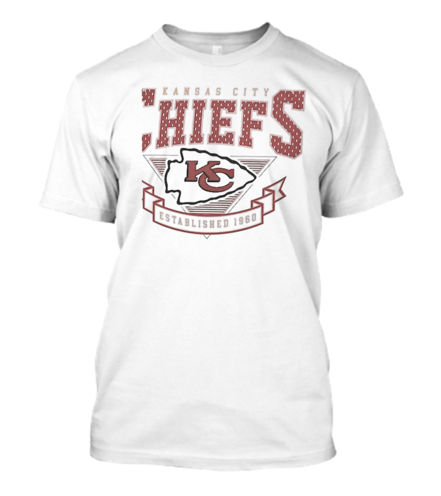 Kansas City Chiefs Established 1960 Retro Team Logo Starter 80s T-Shirt
