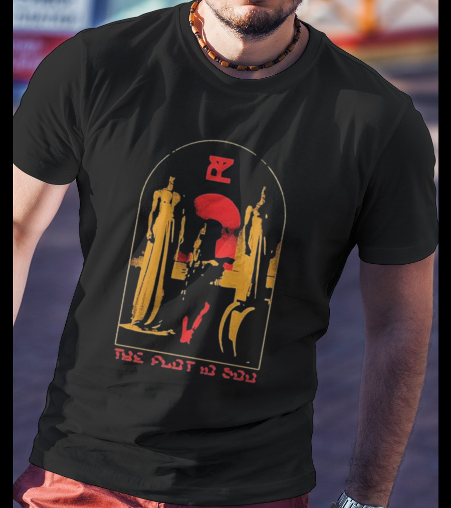 The Plot In You TPIY Long Red Question Mark Roman Statue Arch T-Shirt