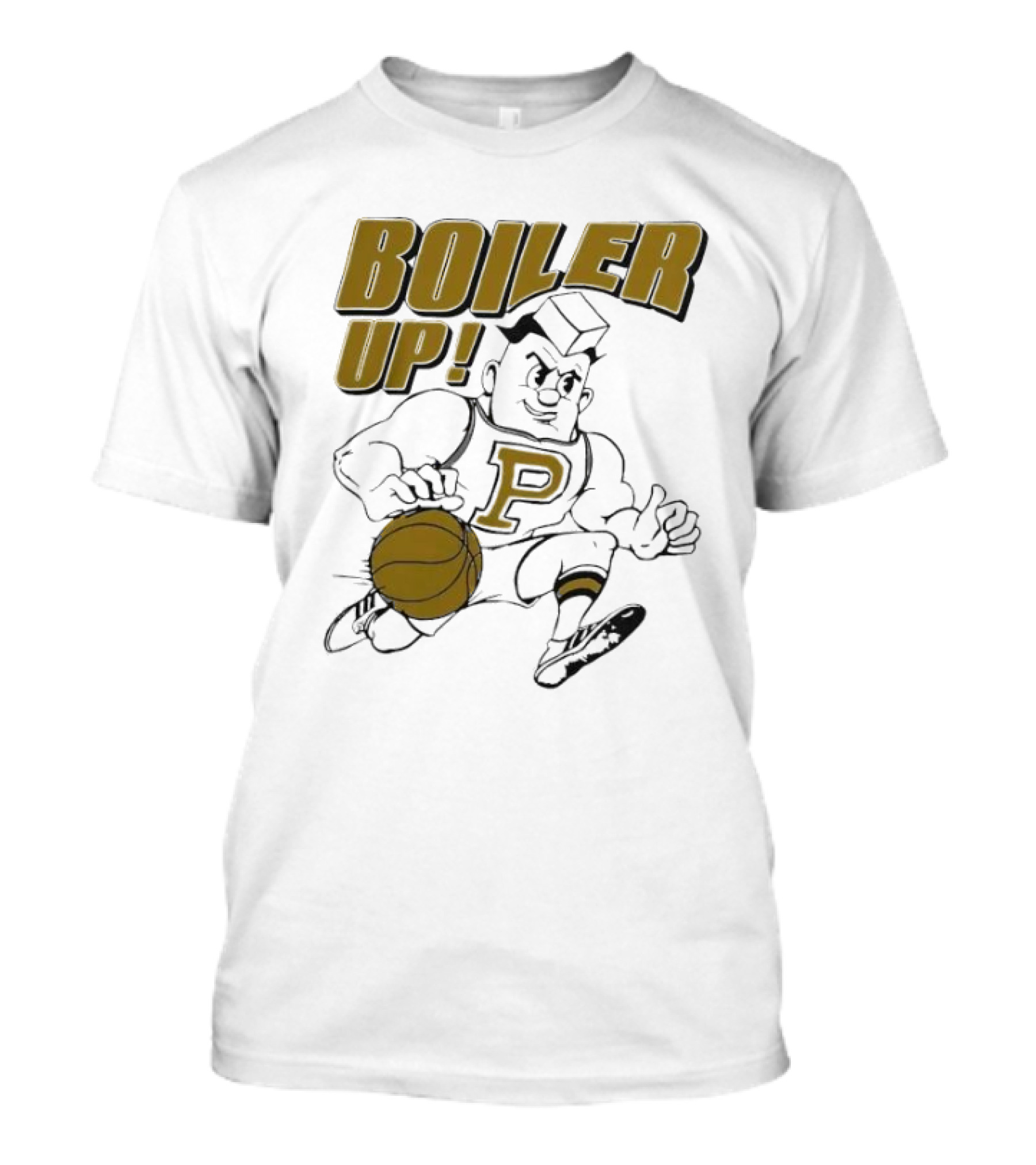 BOILER UP Basketball 70's Mascot P T-Shirt