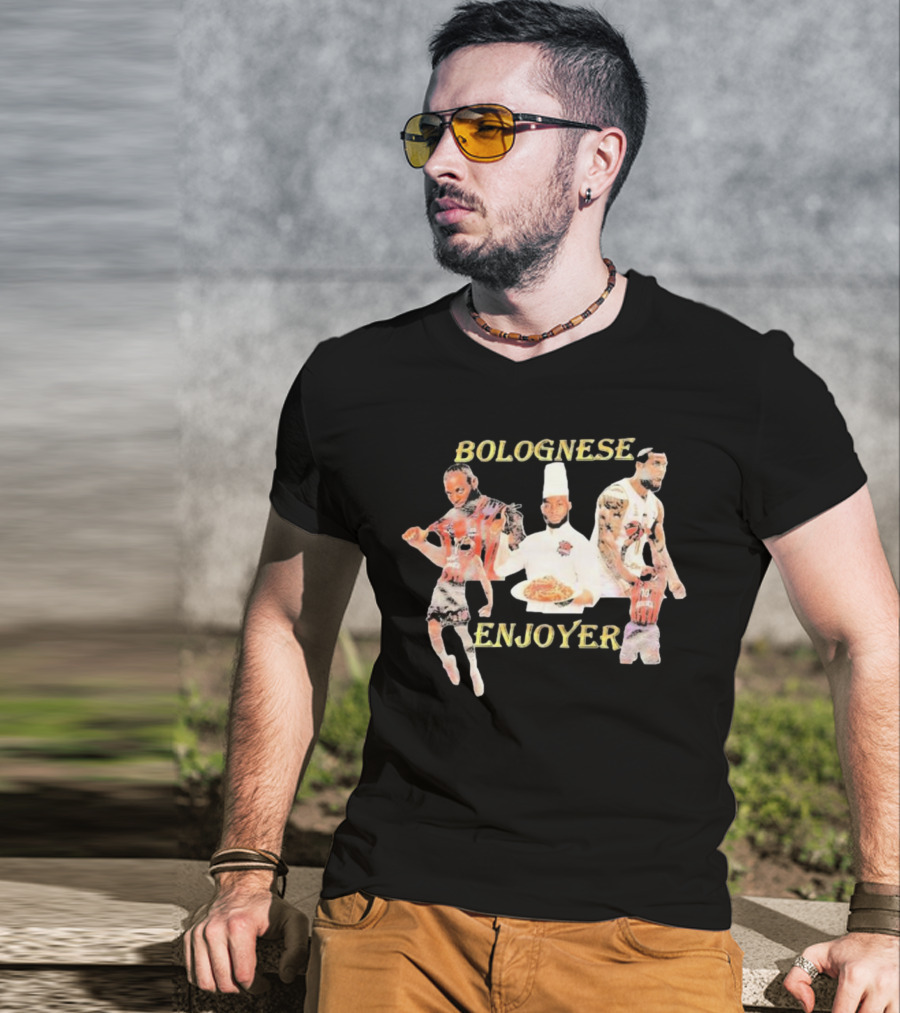 Bolognese Enjoyer Basketball Player Chef Motif T-Shirt