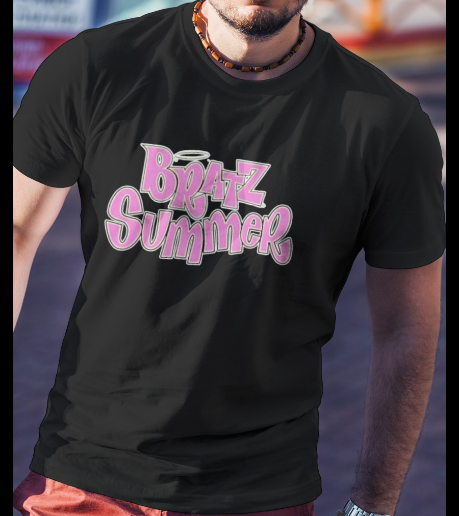 Bratz Summer Pink Graffiti Style With Angel Halo T-Shirt