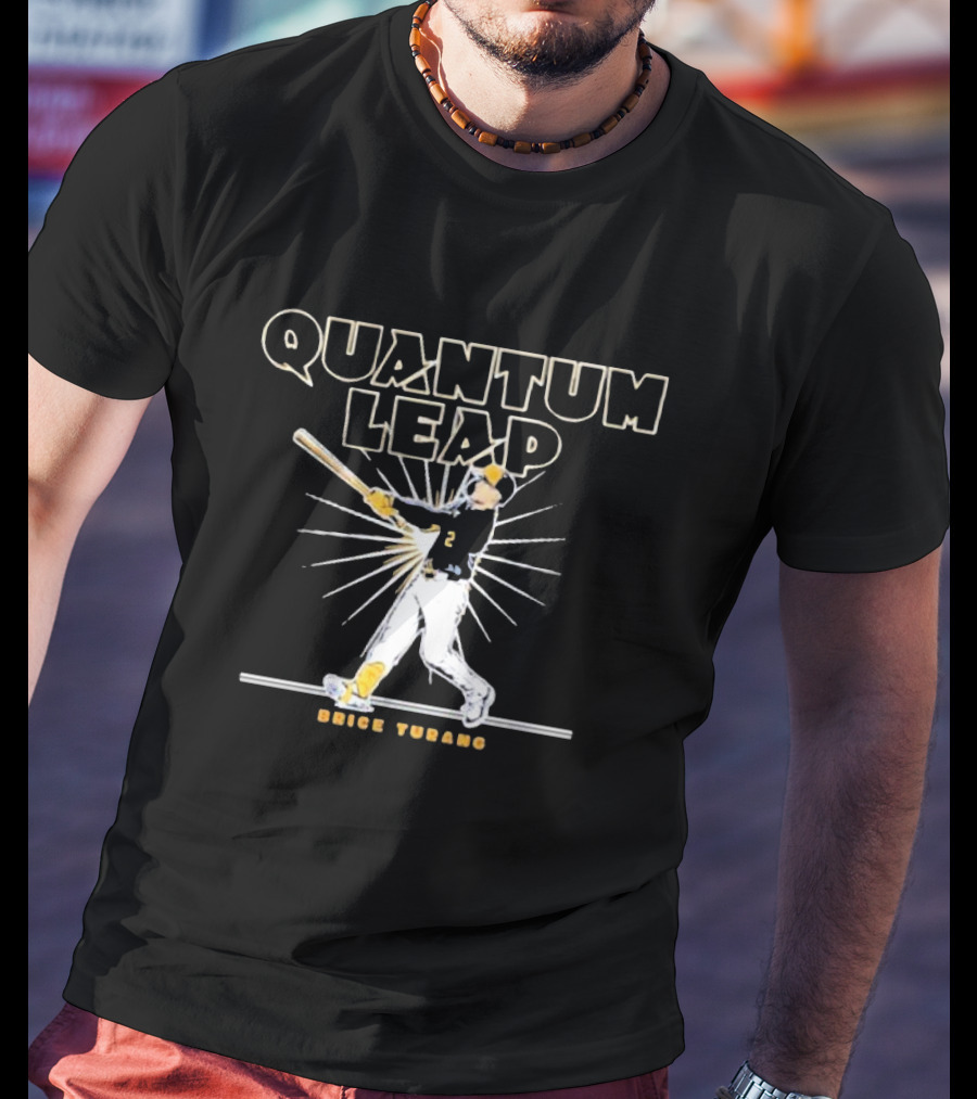 Brice Turang Quantum Leap Baseball Swing T-Shirt