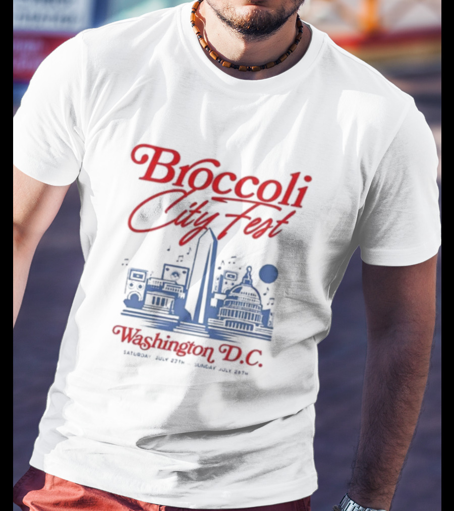 Broccoli City Fest Washington D.C. Skyline July 27-28 T-Shirt