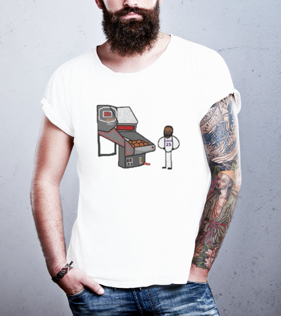 Bron 40k NBA Basketball Shooting Machine 23 T-Shirt