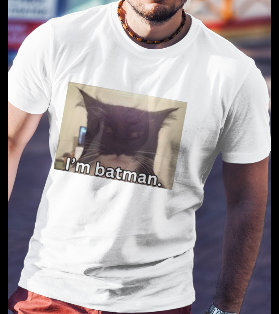 Bruh I'm Batman Cat Meme T-Shirt