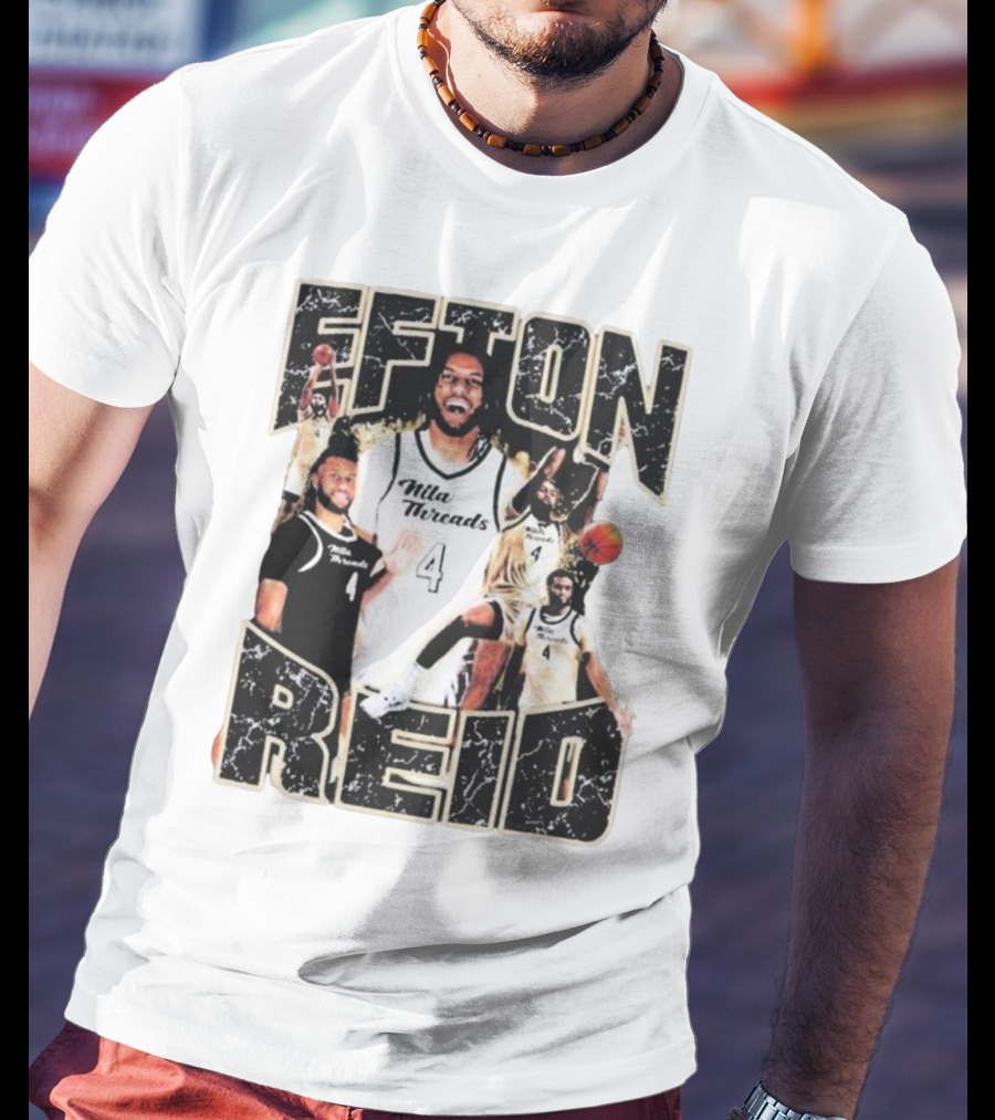 Efton Reid Nila Threads Basketball Player 4 T-Shirt