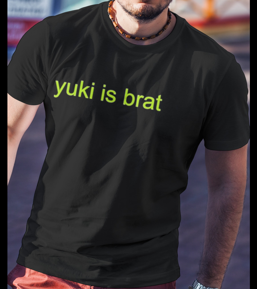 Mom Nicole Wearing Yuki Is Brat T-Shirt