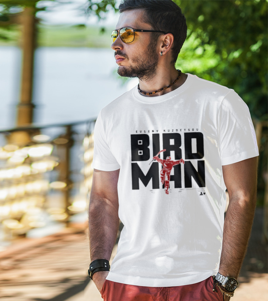 Evgeny Kuznetsov Bird Man Raleigh T-Shirt