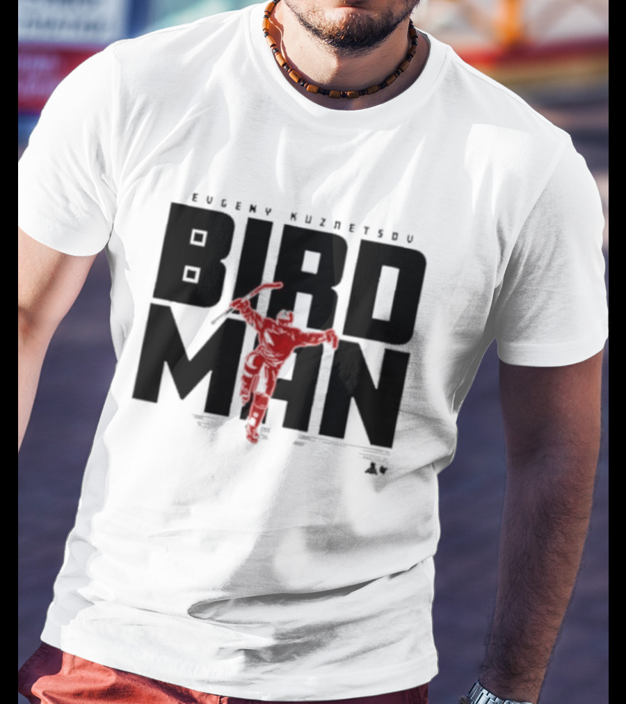 Evgeny Kuznetsov Bird Man Raleigh T-Shirt