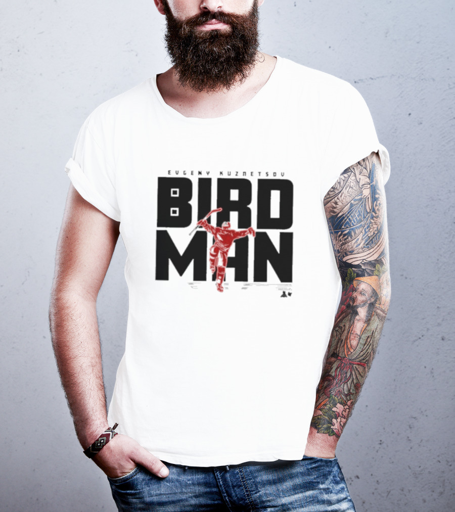 Evgeny Kuznetsov Bird Man Raleigh T-Shirt