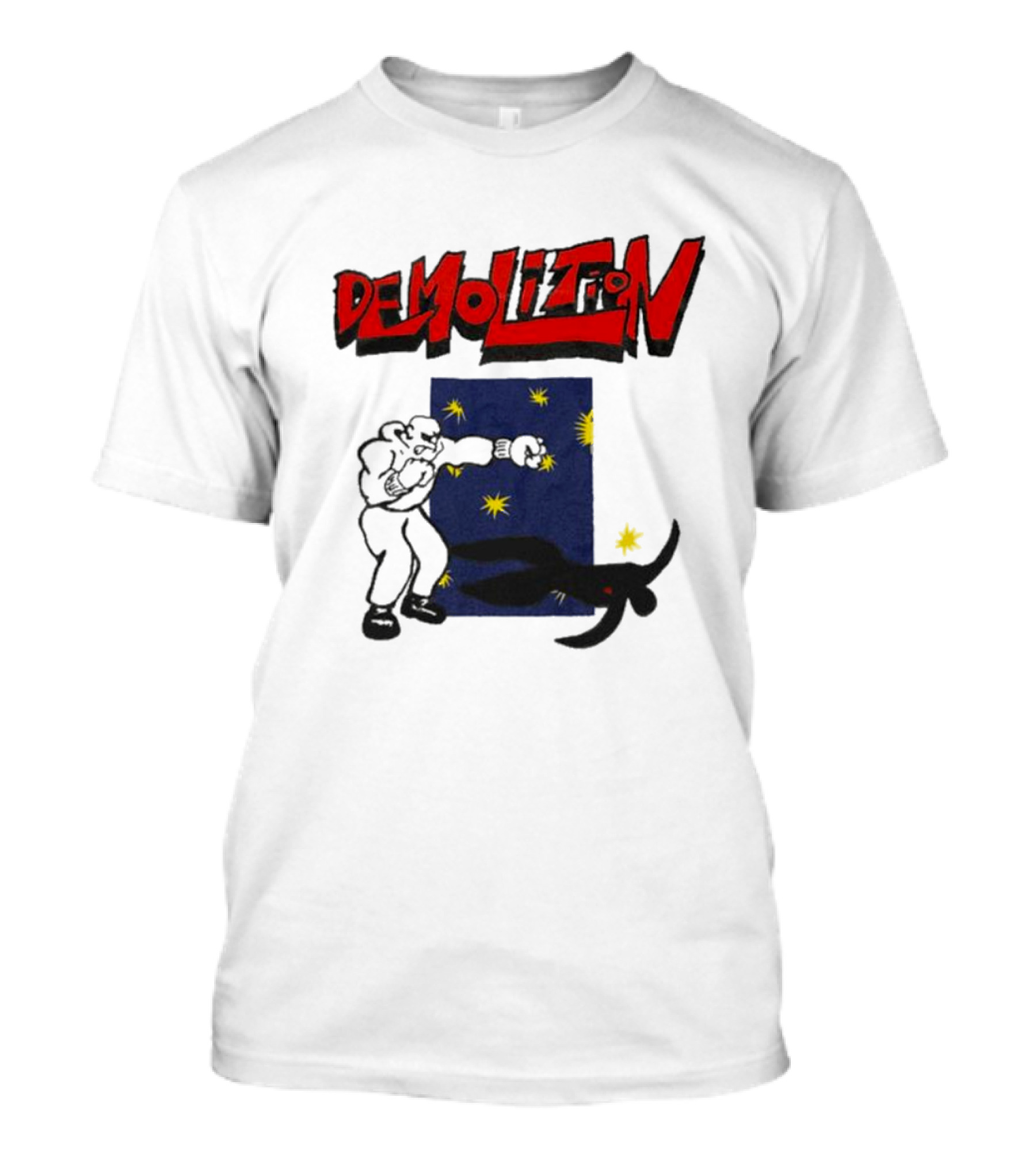 Demolition Extremely Good Boxing Punch Against Starry Night Shadow T-Shirt