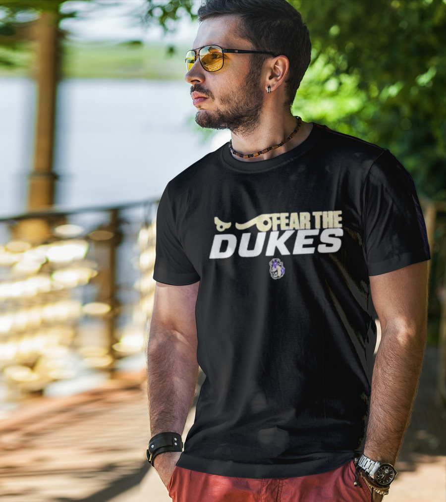 Fear The Dukes James Madison University Mascot T-Shirt