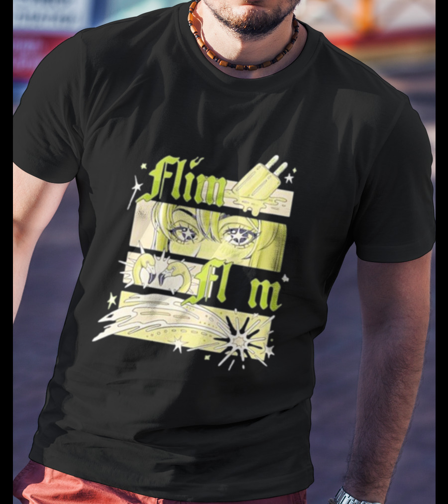 Flim Flam Popsicle Stars Anime Eyes Explosion T-Shirt