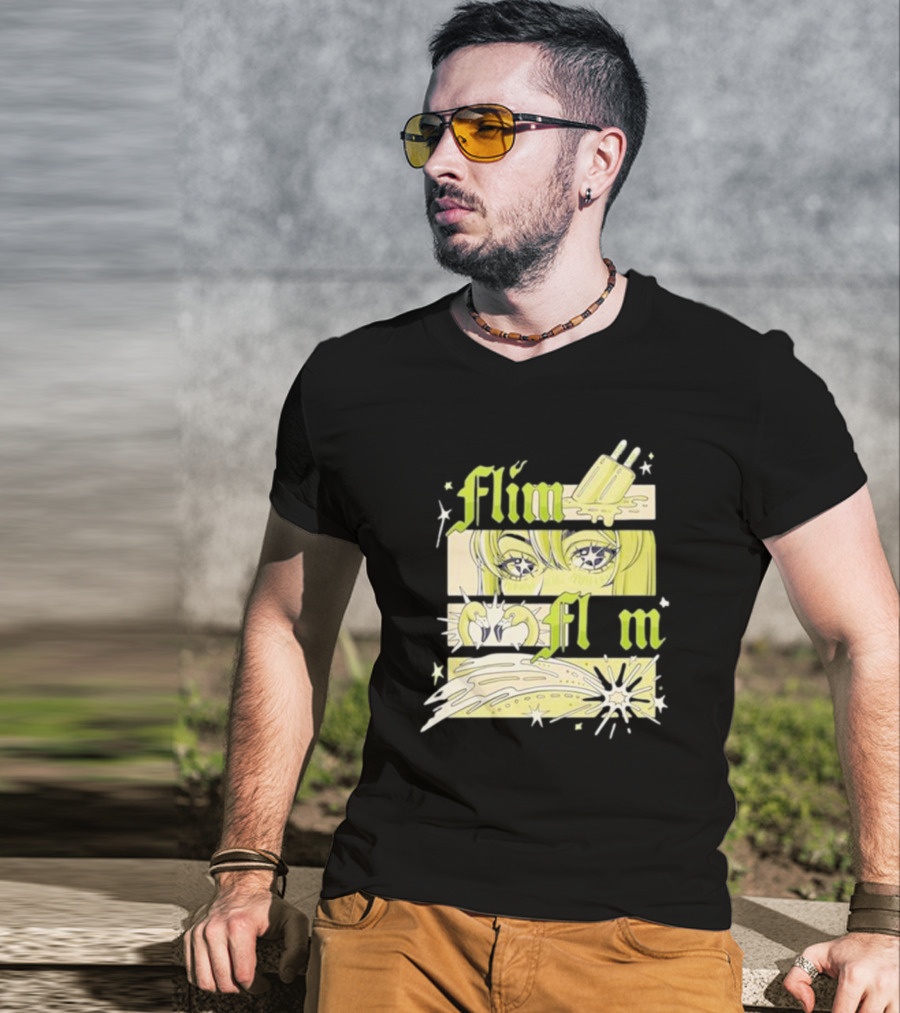 Flim Flam Popsicle Stars Anime Eyes Explosion T-Shirt