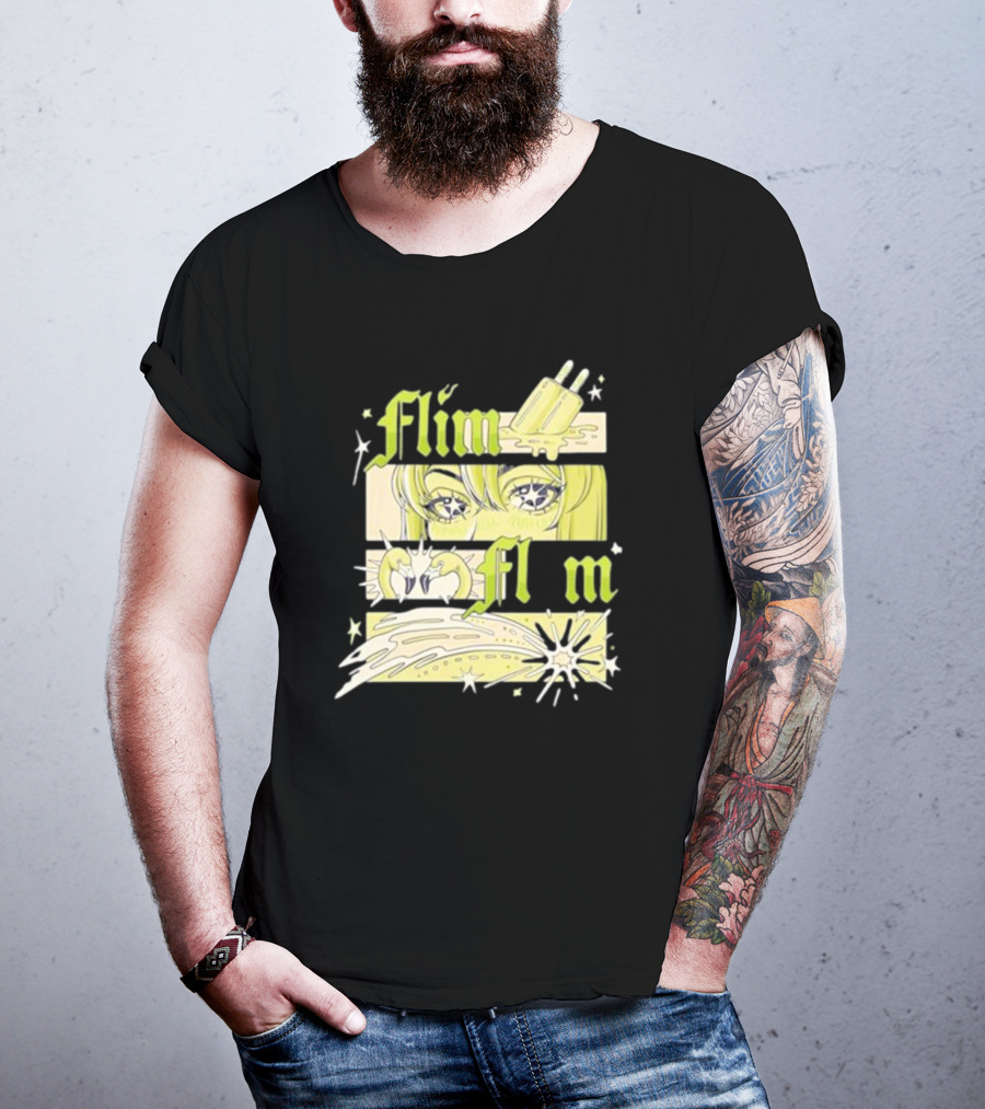 Flim Flam Popsicle Stars Anime Eyes Explosion T-Shirt