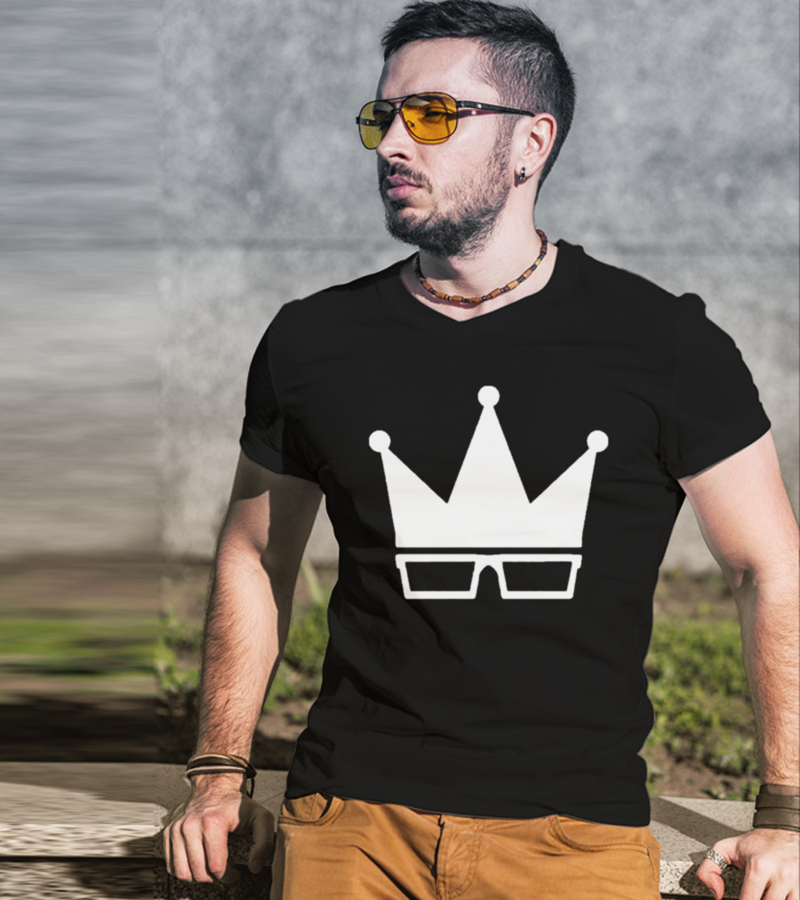 Framerate White Crown Glasses Merch T-Shirt