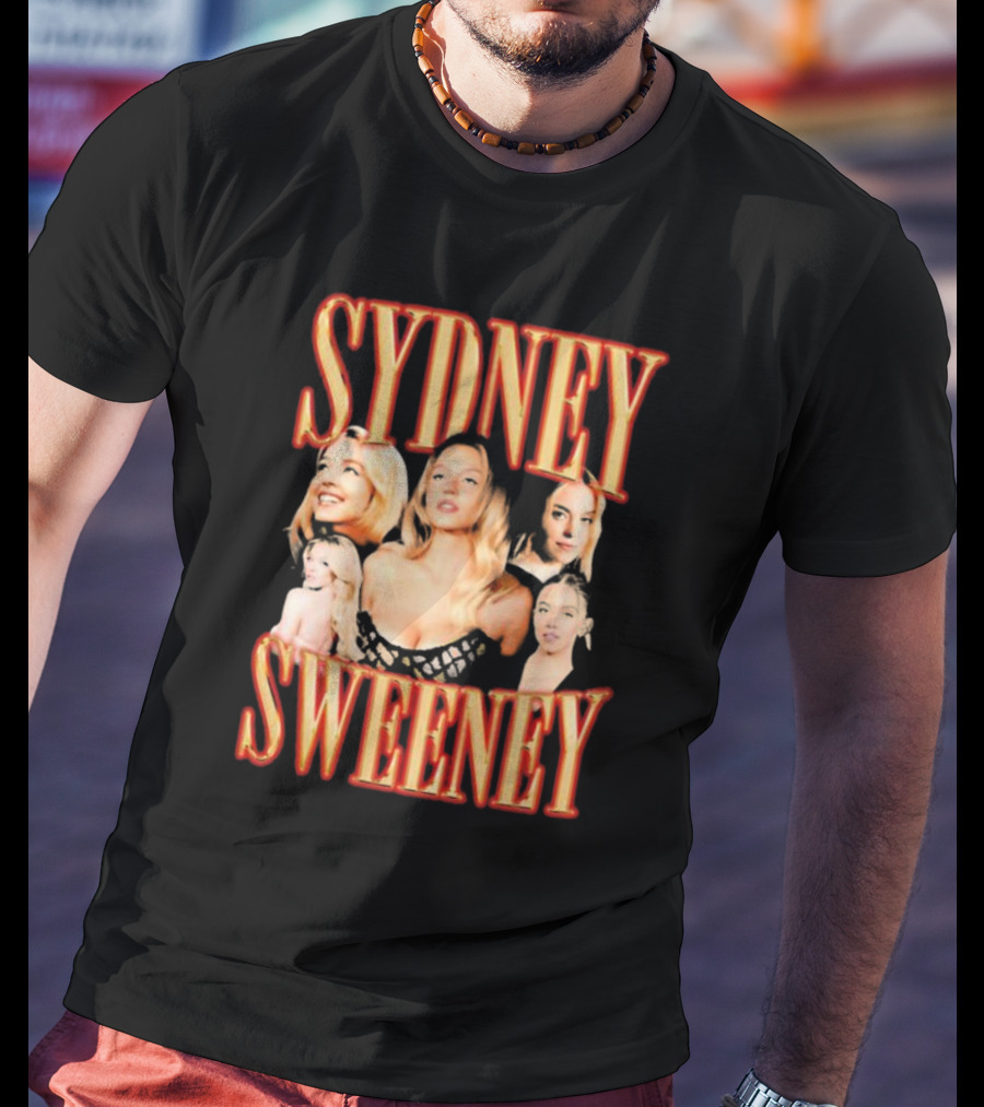 Sydney Sweeney Retro Collage Friday Beers T-Shirt