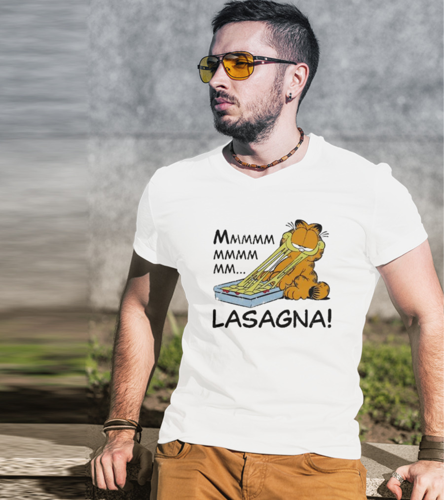 Garfield Mmmmmmmm MM Lasagna T-Shirt