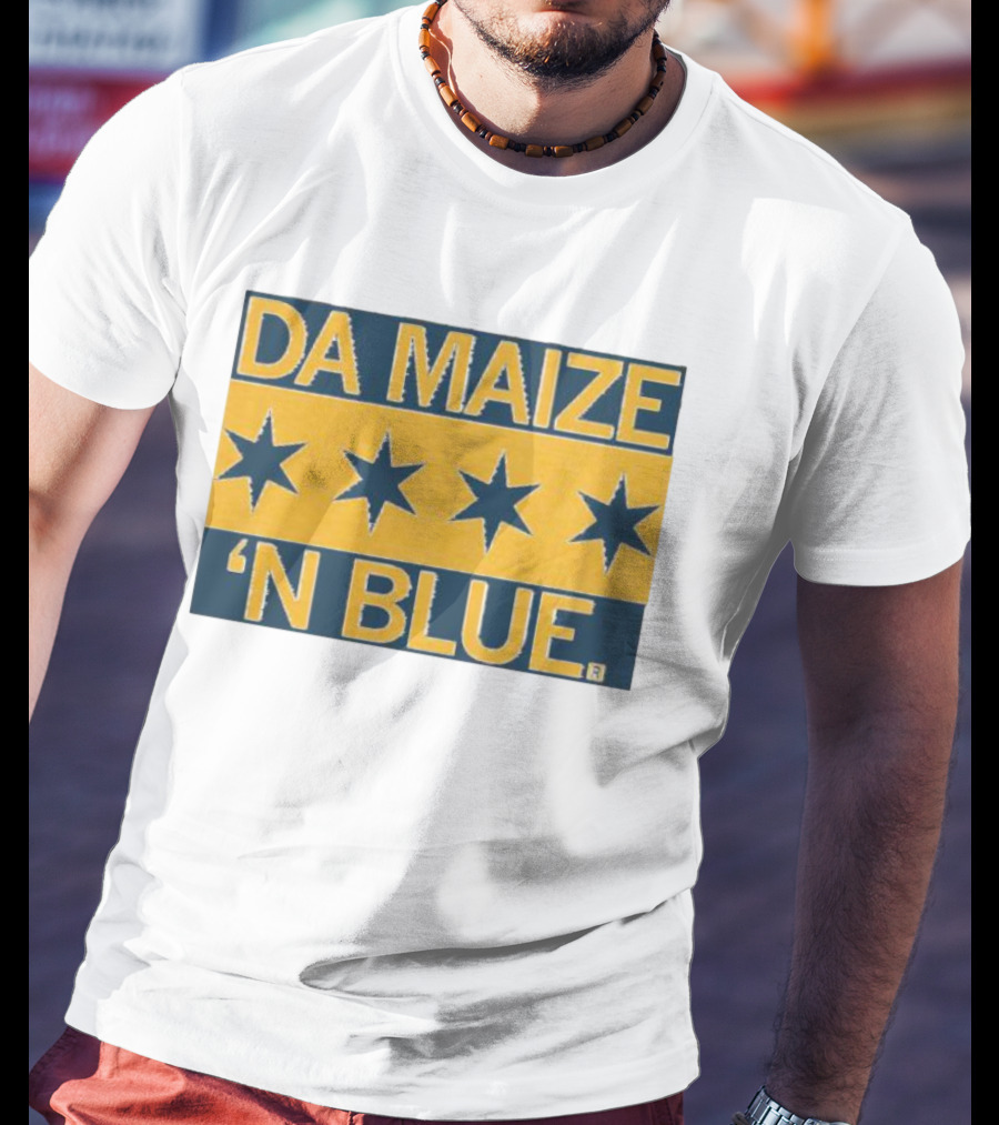 Da Maize N Blue Four Stars T-Shirt