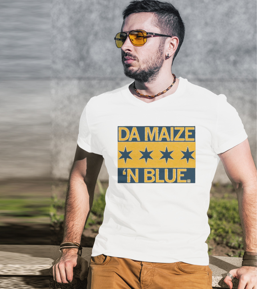 Da Maize N Blue Four Stars T-Shirt