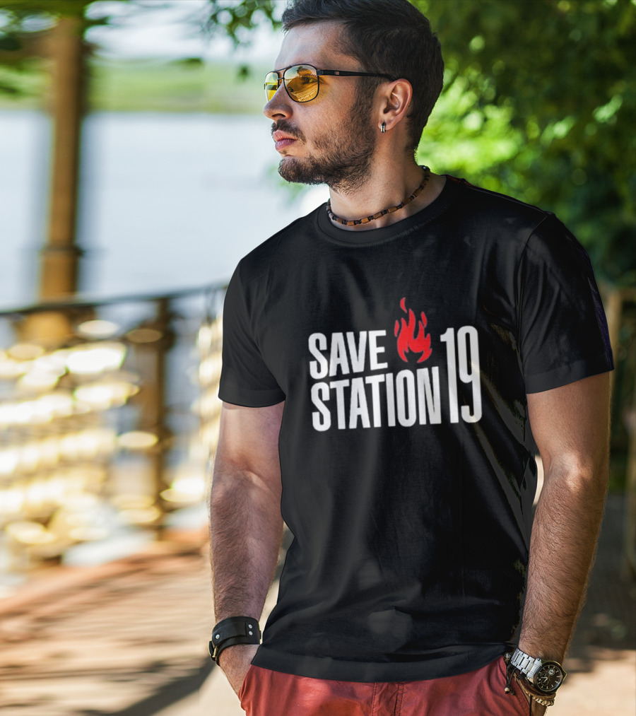 Save Station 19 Fire Flame T-Shirt