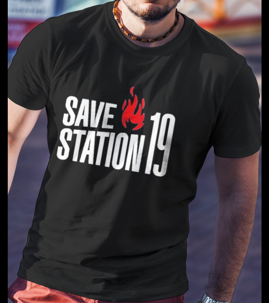 Save Station 19 Fire Flame T-Shirt