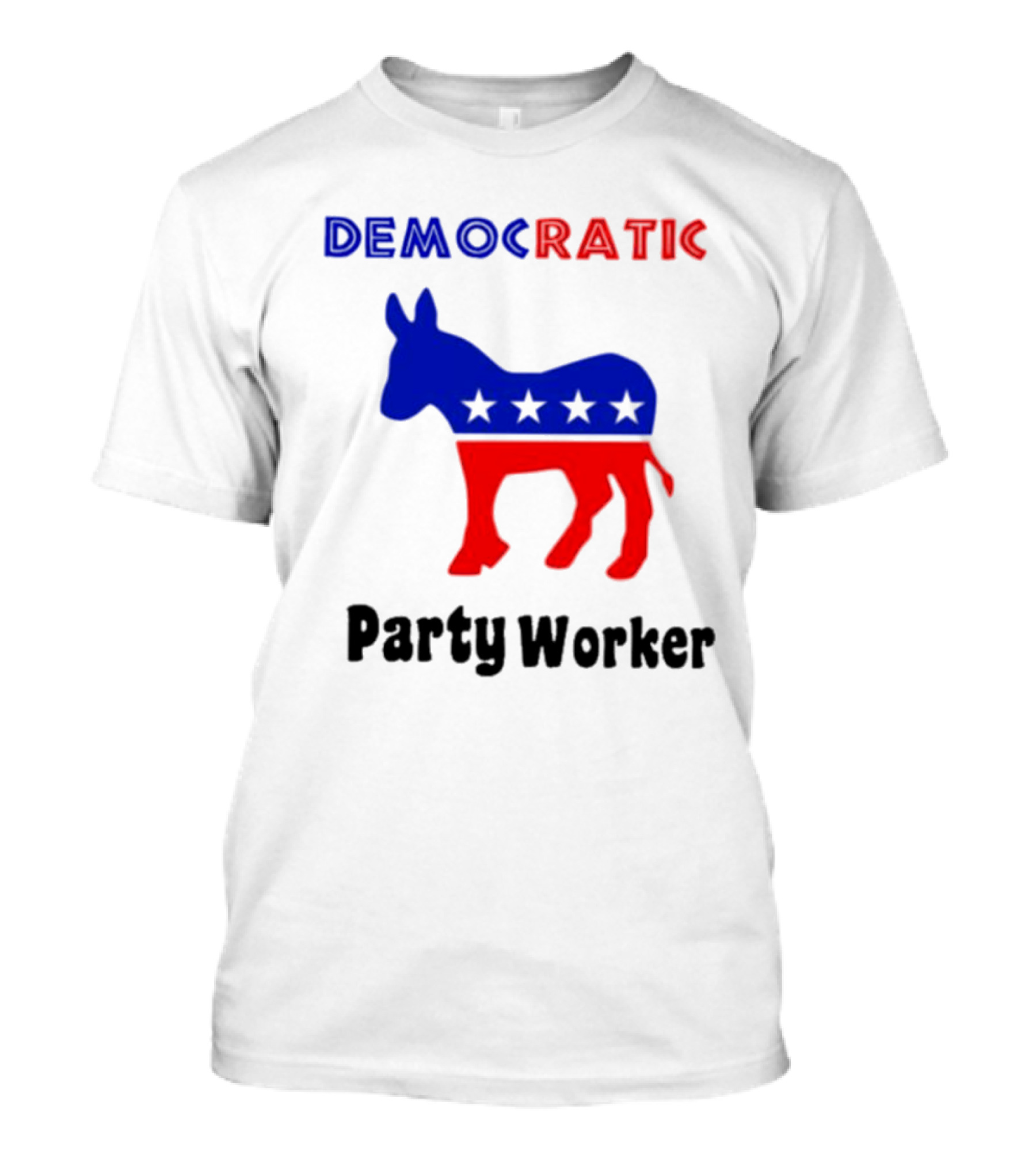 Democratic Party Worker Donkey Emblem T-Shirt